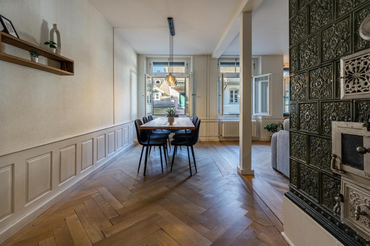 Historische Wohnung Im Herzen Der Thuner Altstadt Bagian luar foto