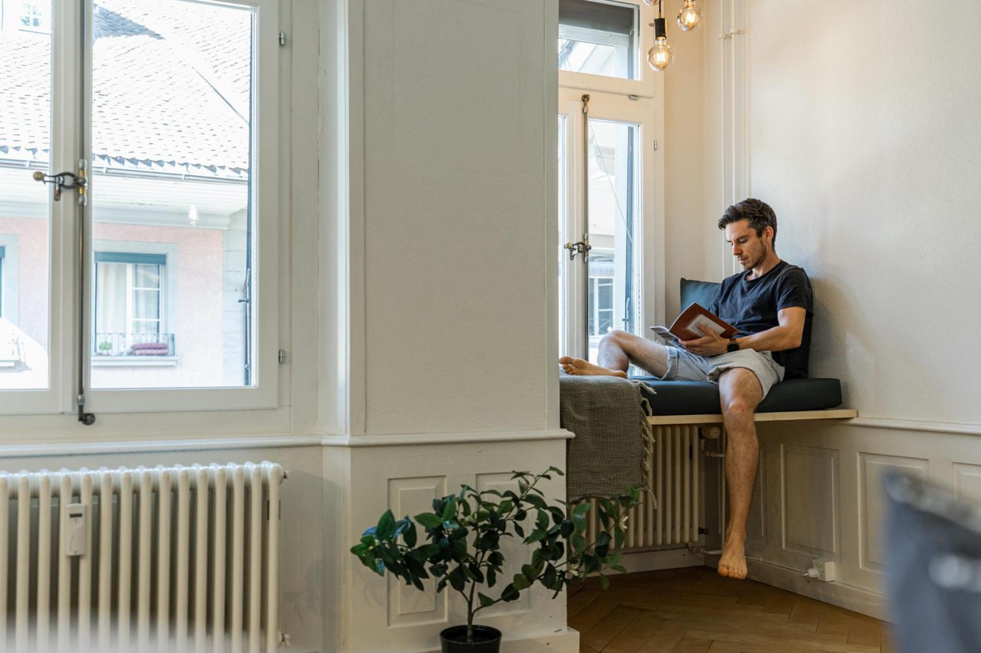 Historische Wohnung Im Herzen Der Thuner Altstadt Bagian luar foto