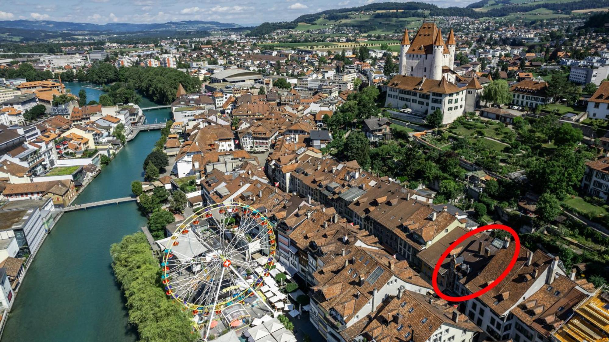Historische Wohnung Im Herzen Der Thuner Altstadt Bagian luar foto
